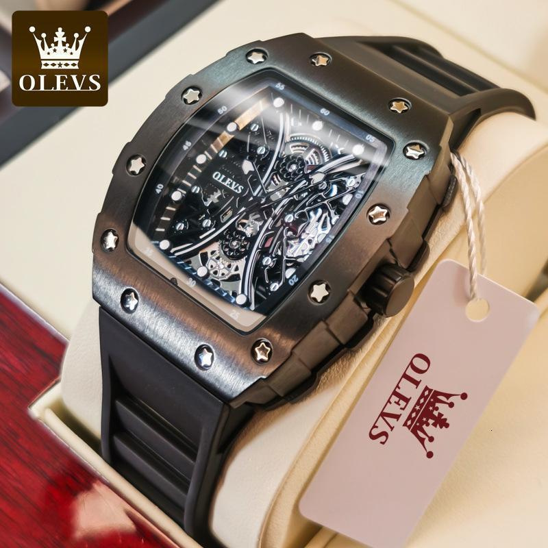 OLEVS Student Work Fashion Leisure Sports Watch Wine Barrel Designer Quartz Watch Waterproof Night Light Business Men's Watch Men's Watch