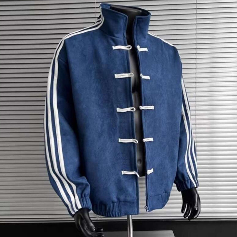 Mens Designer Jacket Man Coat Men's Outerwear Coats Classic Style Spliced Jacket For Oversize Stand Collar Single Breasted Retro Coat Men's 