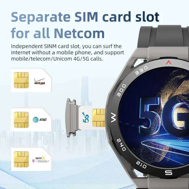 VP900 Smart Watch 4G SIM Card GPS Navigation Waterproof Fitness Camera Video Call 32GB 256GB Large Capacity for Men Women 26H0508