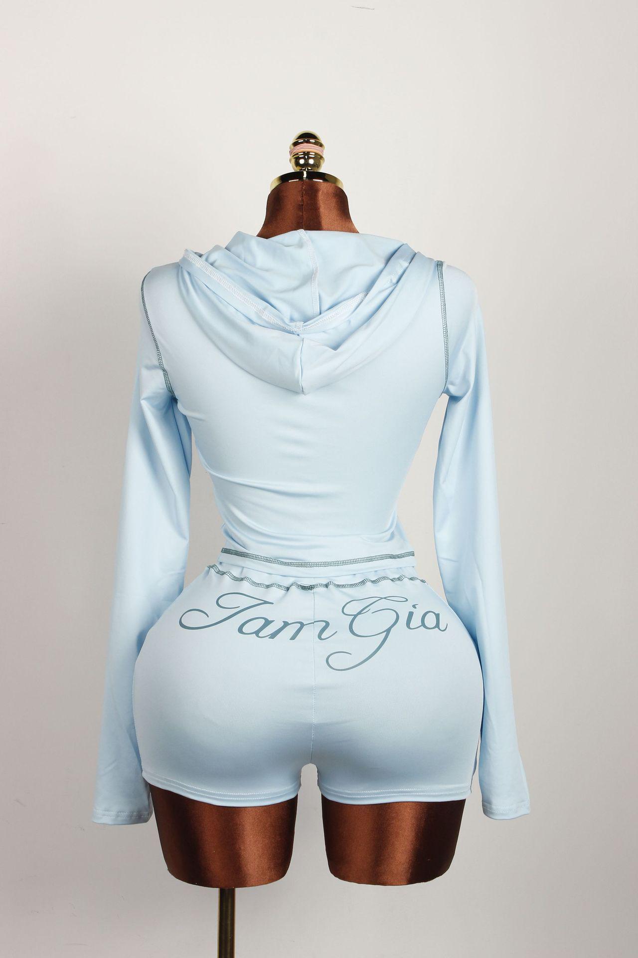 Yia Women's Hoodies Harajuku Sexy Design Nightclub Slim Fit For Women Streetwear Hip-Hop Joggers Casual Sweatpants 2-piece Sets