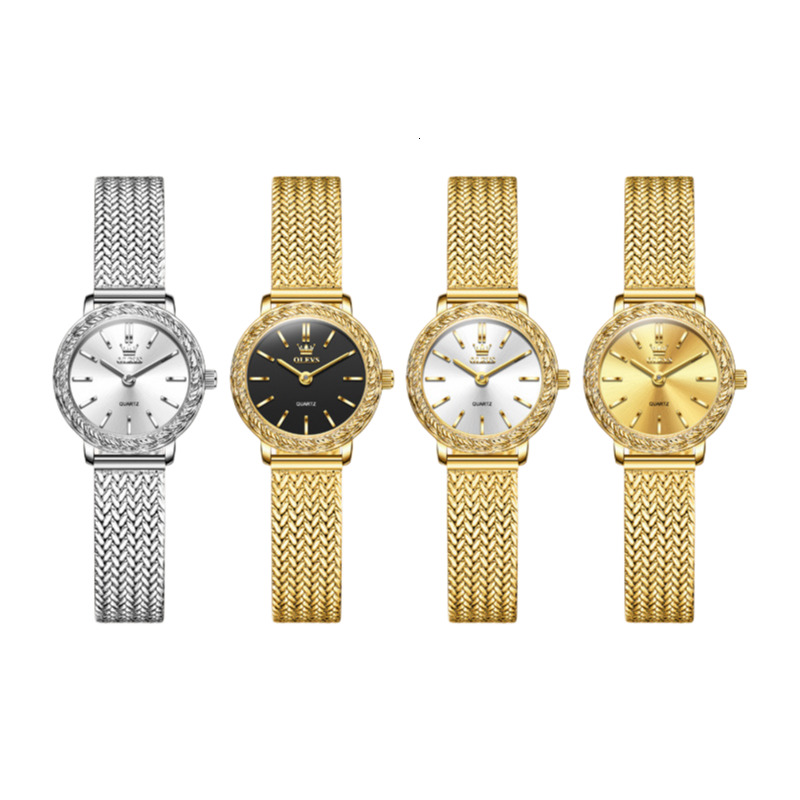 OLEVS Women's Luxury Watch New Ultra-thin Medieval Small Gold Watch Waterproof Simple Leisure Affordable Quartz Watch Women's Watch