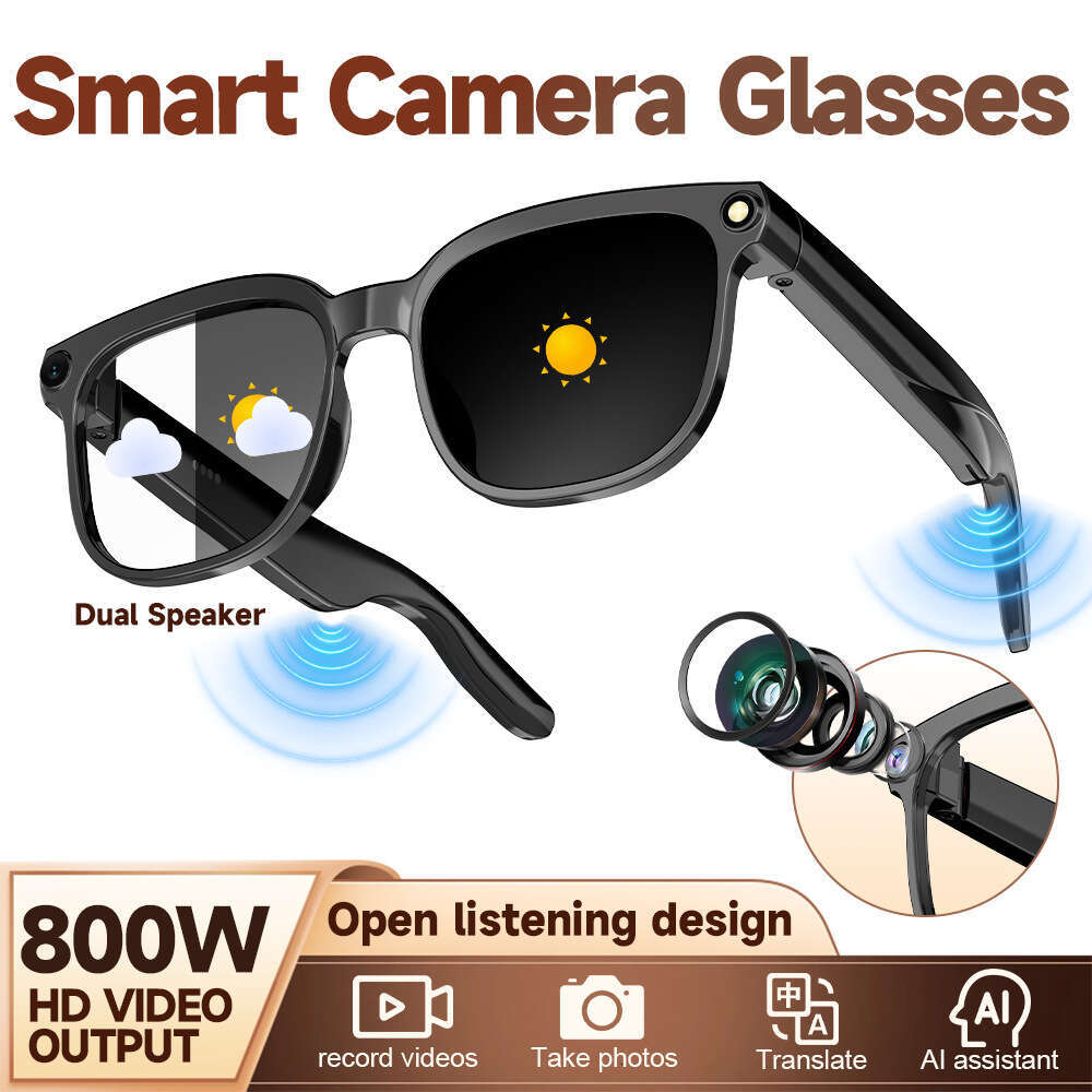 Famous Brand S Best Selling Smart Glasses With MP Camera For Photo Video Recording AI Translation Bluetooth Music And ENC Call Features CKS