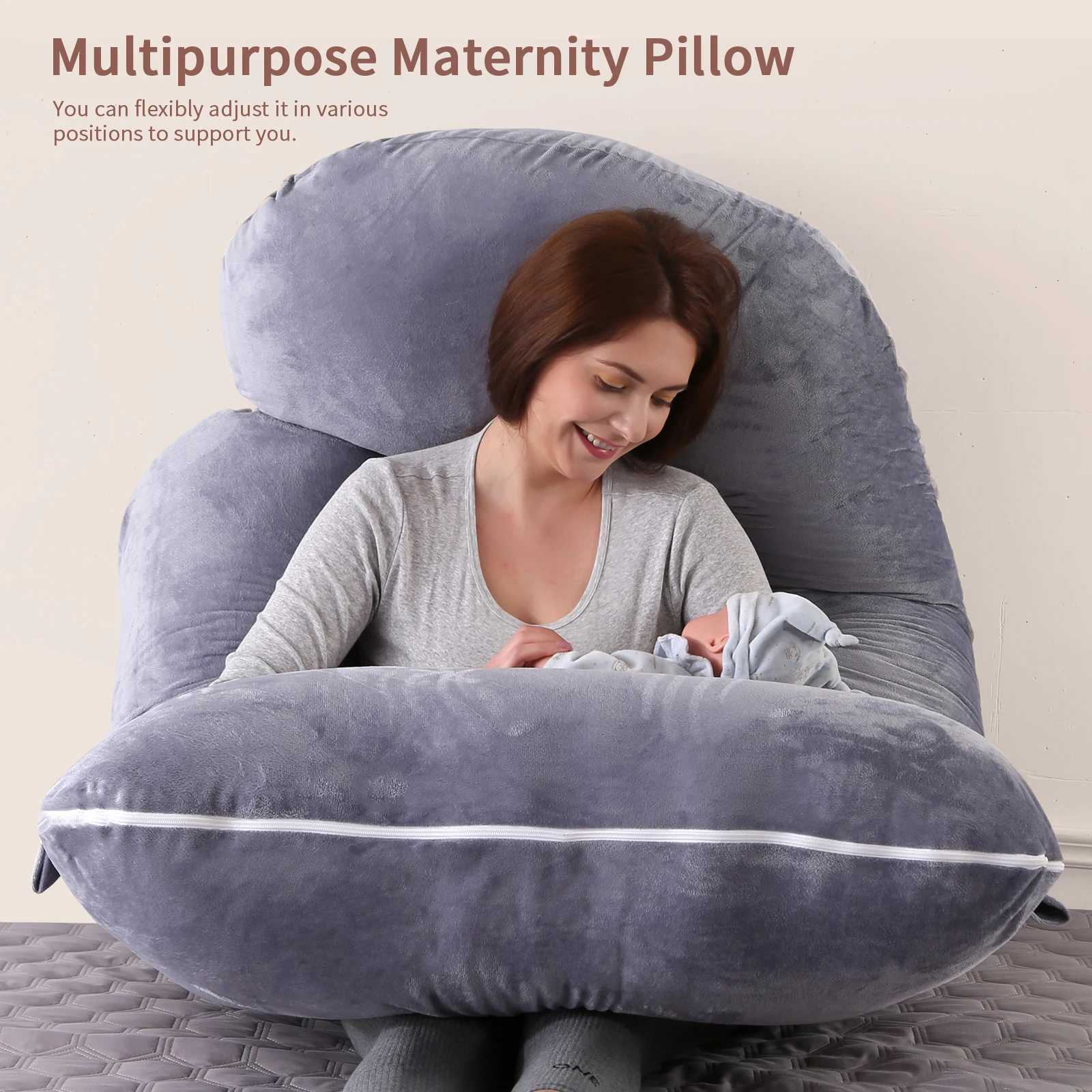 Pregnancy Pillows for Sleeping G Shaped Full Body Maternity Pillow with Removable Cover - Support for Belly for Pregnant Women H260509
