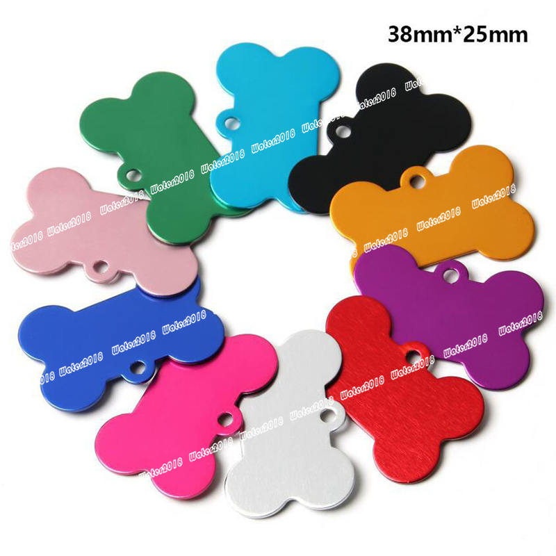 DIY ID Card Pet Metal Aluminum Alloy Pet Tags Durable Easy To Use Dog Cat Tag