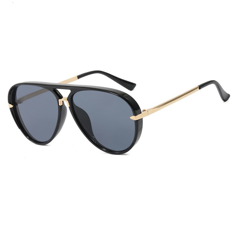 2026 New Large Frame Stylish Men's Sunglasses Designer Exquisite Decoration Fashion Trend Outdoor Sports Glasses Vacation Sunscreen Beach Sunglas - view 5
