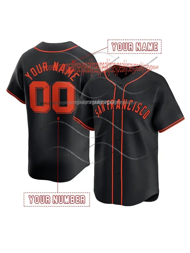 51 Jung Hoo Lee 2026 Black Baseball Jersey Chapman Logan Webb Mike Yastrzemski Wade Jr. Bailey San Francisco Jersey Giant