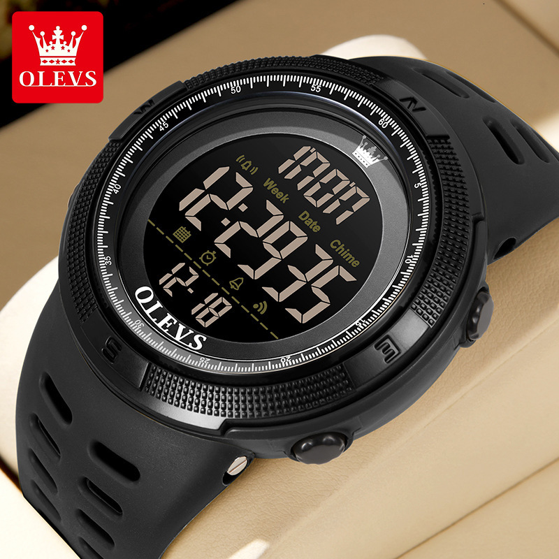 OLEVS Classic Fashion Designer Watch Multifunctional Intelligent Sports Electronic Watch Waterproof Men's Luxury Low-key Watch Men's Watch