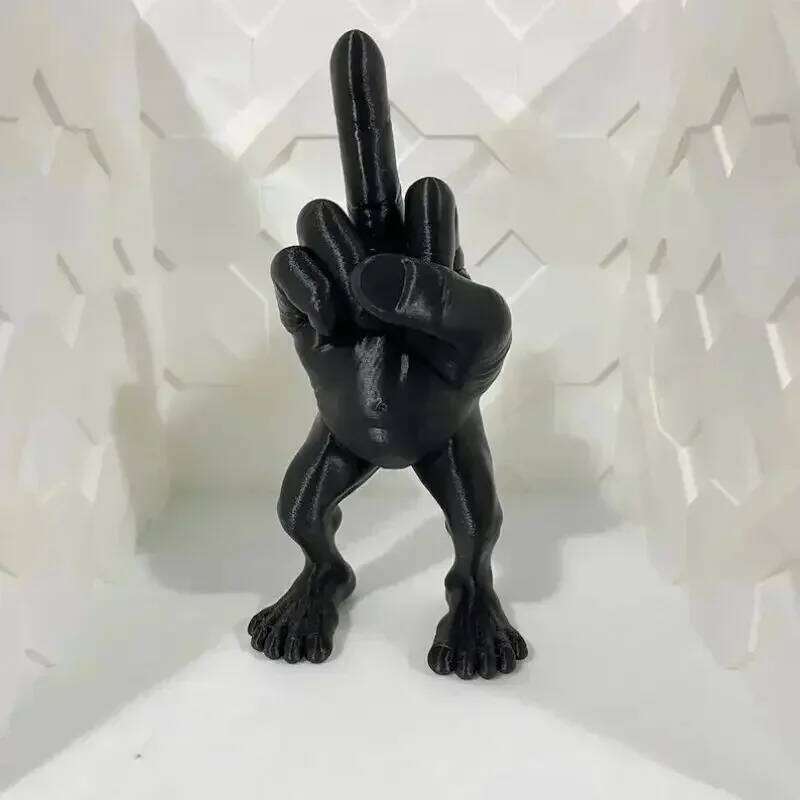 3d Printed Desktop Decorations Middle Finger with Legs Car Home Office Desk Statue Decoration Ornament Funny Gag Gifts 26L0509 - view 6