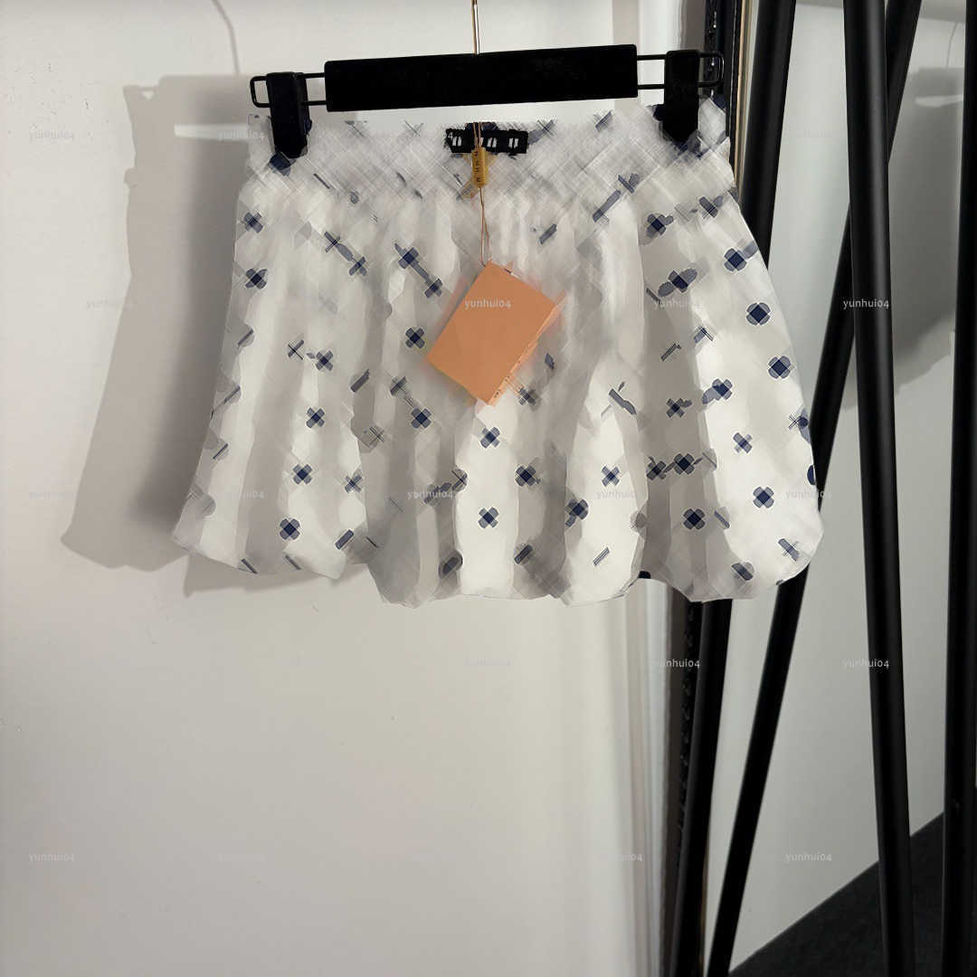 Popular British-style women dress Summer lady dresses women designer clothes dot print A-line short skirt with safety pants lining A078X02N050