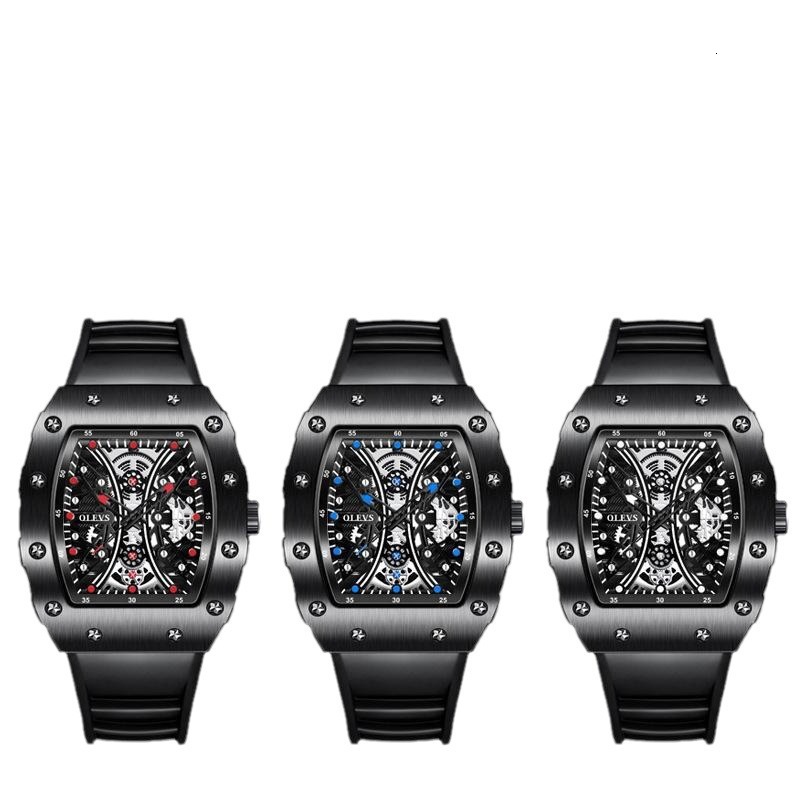 OLEVS Student Work Fashion Leisure Sports Watch Wine Barrel Designer Quartz Watch Waterproof Night Light Business Men's Watch Men's Watch