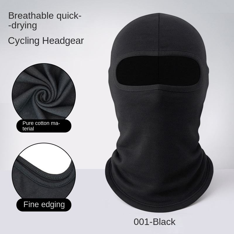 Custom logo new riding sunscreen mask neck cotton dust-proof breathable hat visor motorcycle helmet lining hat sweat-absorbent breathable ski mask