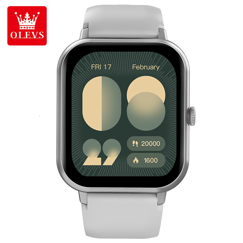 OLEVS Designer Smart Watch HD Touch Screen Bluetooth Call Multi Sport Modes Fitness Tracker Heart Rate Monitor Waterproof Smartwatch for Android iOS D