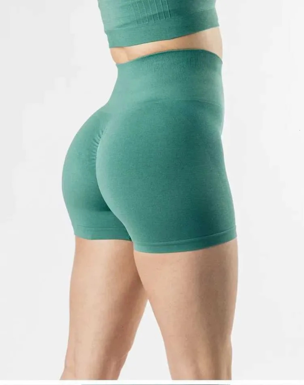 2026 Gym Clothe Set Alphalete High Waist Amplify Seamless Women Scrunch Butt Yoga Push Up Gym Shorts
