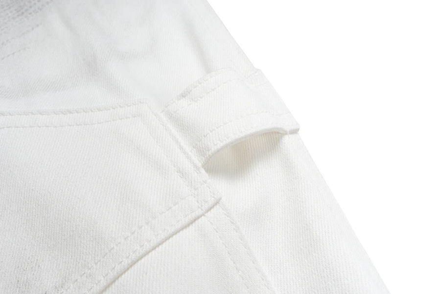 Hip Hop White Dirty Dye Cleanfit Baggy Cargo Pants for Men Straight Vintage Loose Overalls Ropa Homber Unisex Trousers