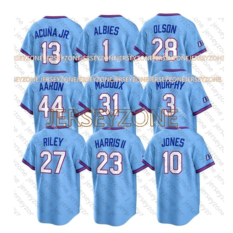 Ronald Acuna Jr. 2026 City Connect Baseball Jerseys Michael Harris II Marcell Ozuna Spencer Strider Austin Riley Matt Olson Ozzie Albies Sean Murphy 8