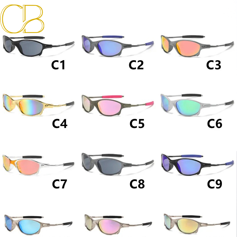 Polarized sunglasses for men and women, trendy outdoor sports, cycling, driving, sunglasses, hiking, Metal Shades With UV Protection, running, Travel