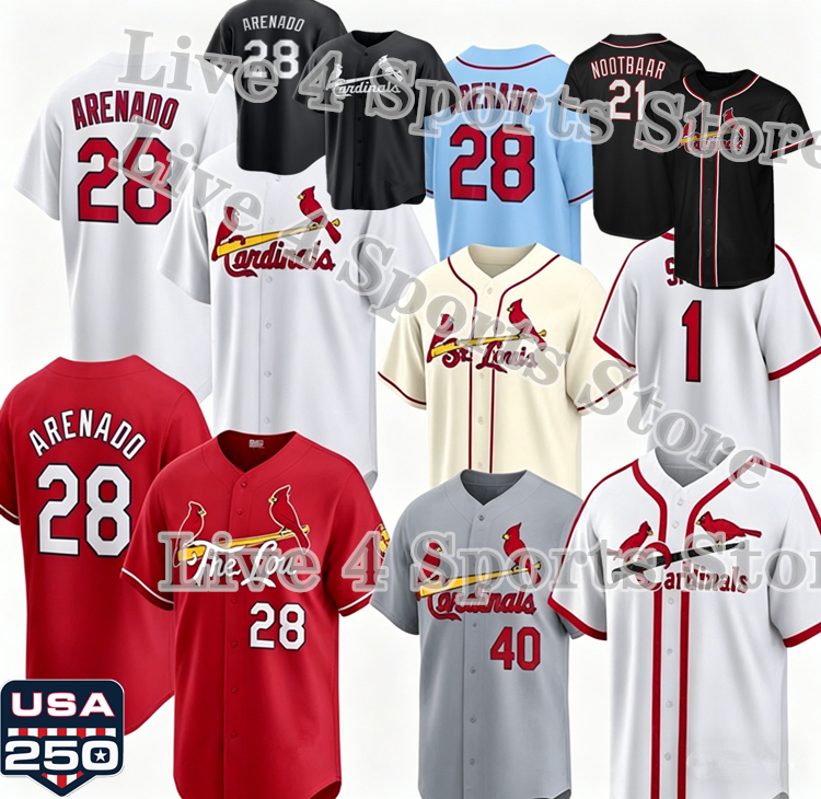 STL Lars Nootbaar Cardinal Baseball Jersey Alec Burleson JJ Wetherholt Walker Ivan Herrera Nolan Gorman Masyn Winn Nathan Church Michael McGreevy Liberatore Scott