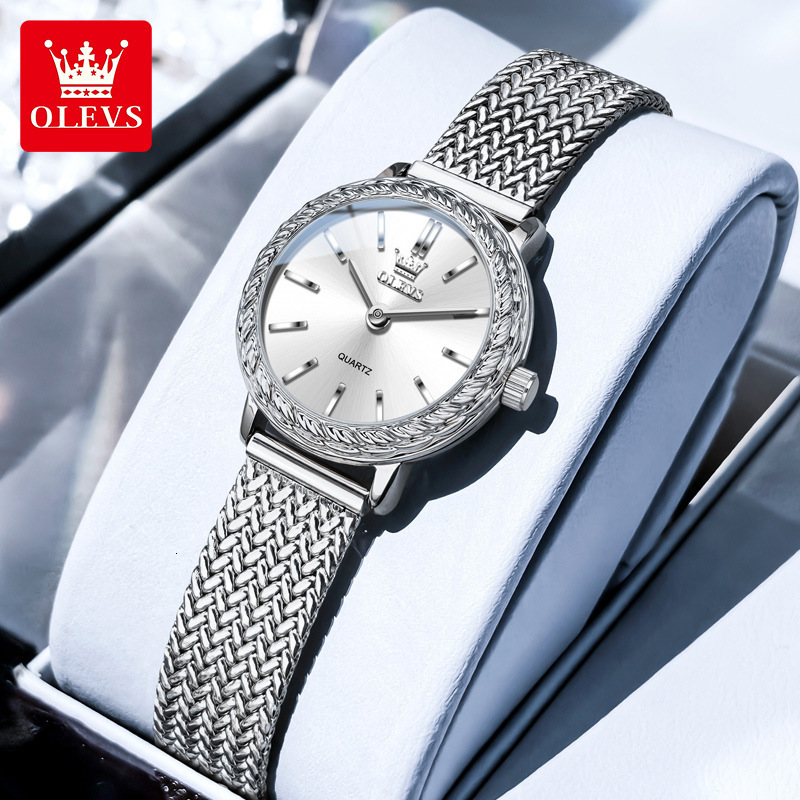 OLEVS Women's Luxury Watch New Ultra-thin Medieval Small Gold Watch Waterproof Simple Leisure Affordable Quartz Watch Women's Watch
