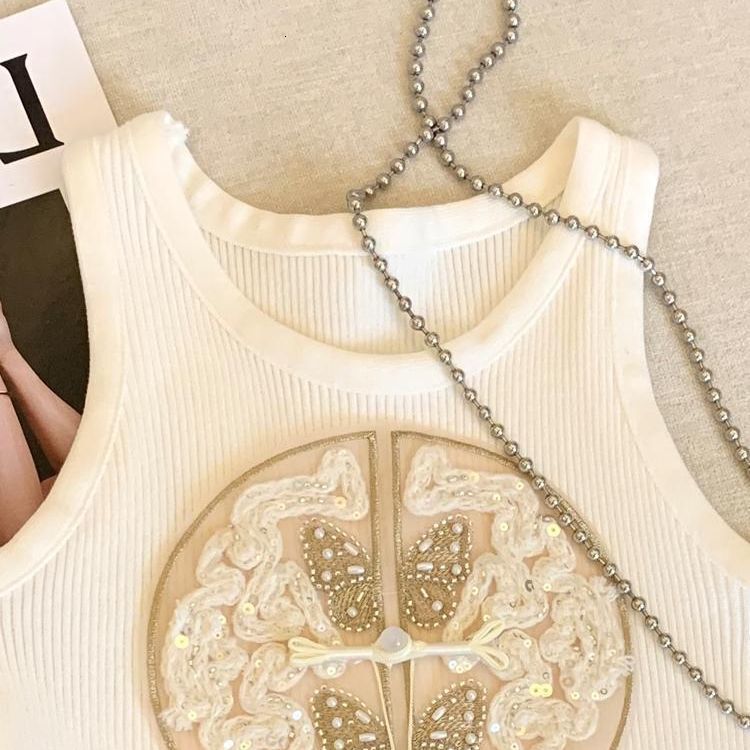 Large Size Women's Embroidered Camisole Designer Vest For 2026 Summer New Versatile Retro Fashion Casual Outdoor Temperament Sleeveless Top Trend