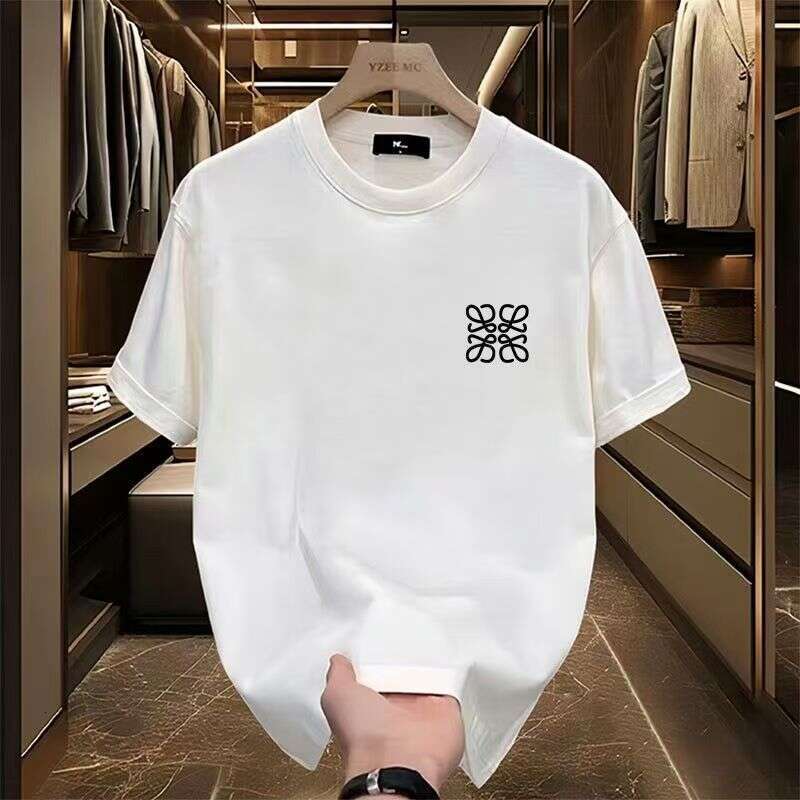 Trendy Brand Men S Pure Cotton Short Sleeve T Shirt Printed Summer New Fashion Loose Fit Versatile Crew Neck Tee