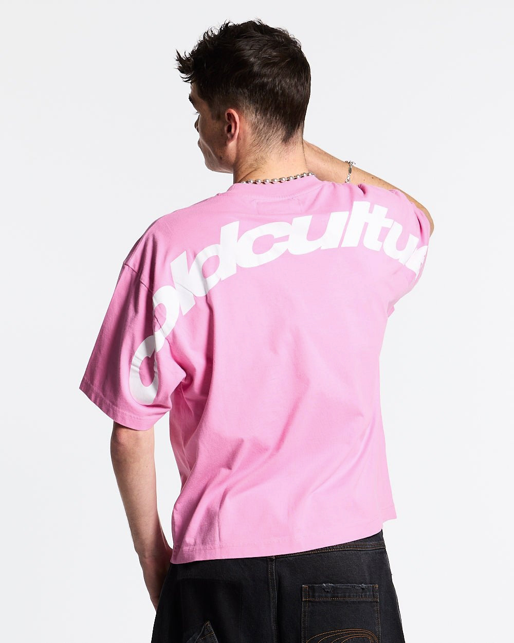 COLD Boxy Men Tee T shirts Y2K Oversize Boys Clothing Tees Cotton TOPS