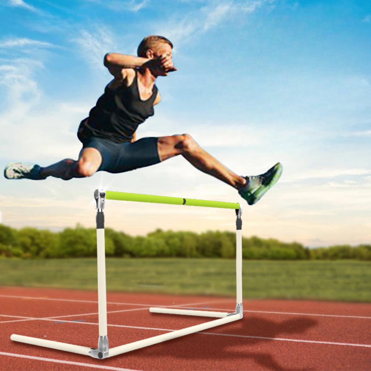 Adjustable Hurdle Rack, Detachable Disconnected Track and Field Hurdle for Kids and Adults Training