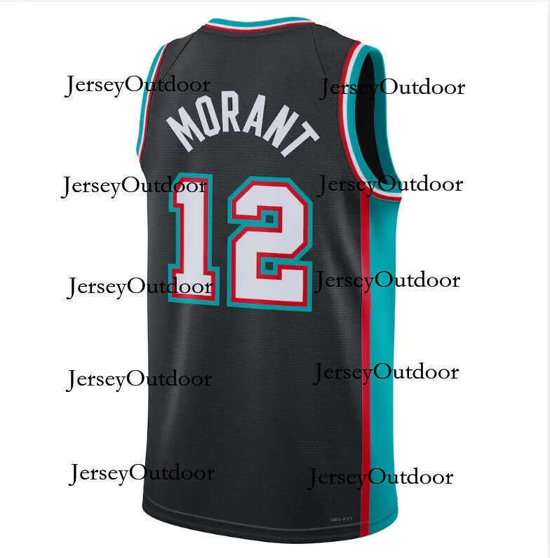 Stitched Ja Morant Jersey Basketball Jerseys Retro City adult children vest Men Youth Kids