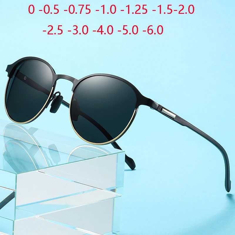 0 -05 -075 To -6 Anti-Glare Steampunk Nearsighted Sunglasses With Diopters UV400 Miopia Prescription Sun Glasses For Men Women C260509