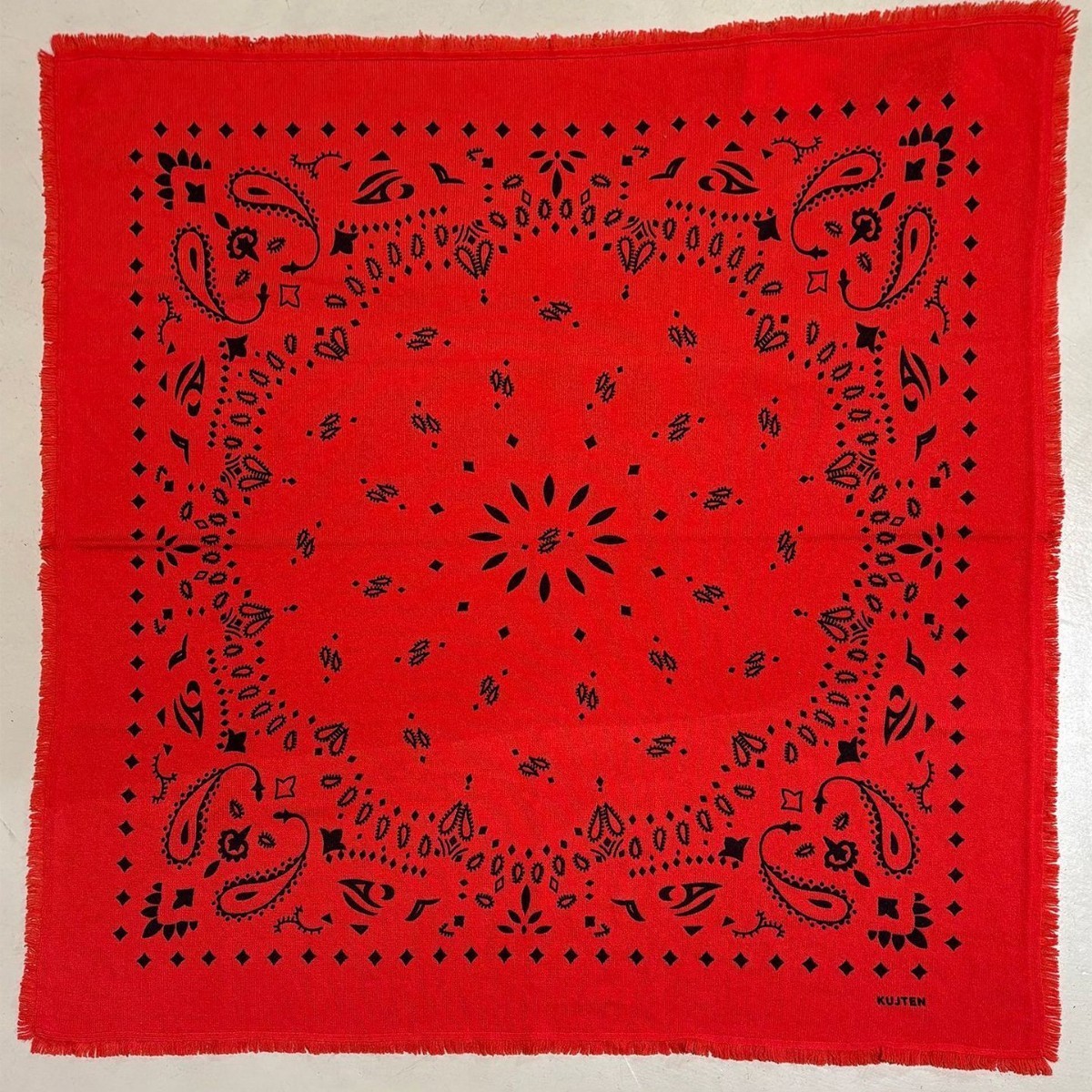 Womens Fringe Trim Bandana Paisley Print Square Scarf Stylish Date Night 2026 Female Vacation Fashion Accessory 260415