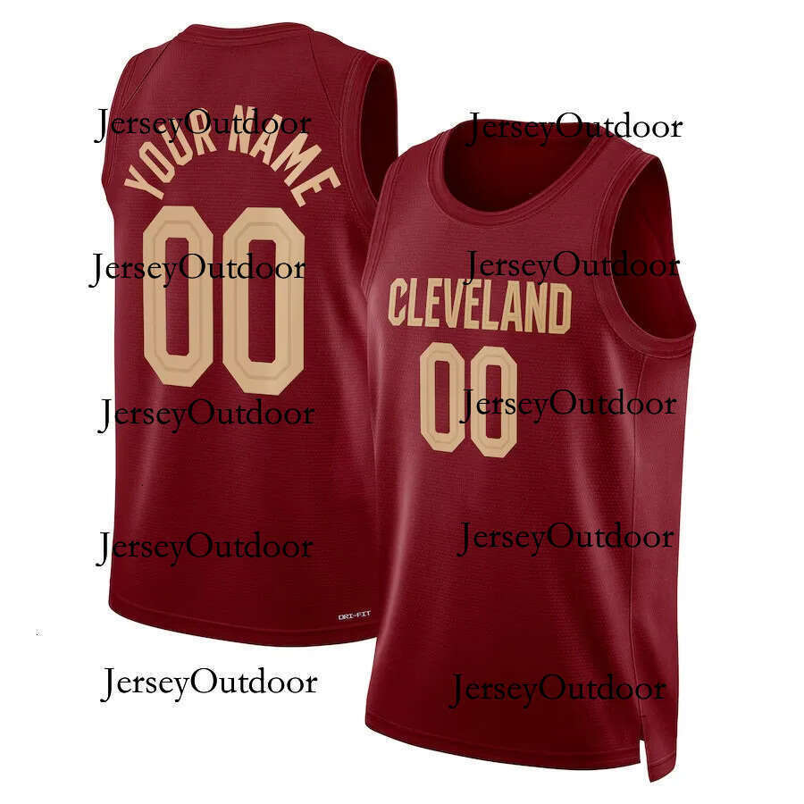 Harden Cavs CLE Cavalier Basketball Jerseys Donovan Mitchell Evan Mobley Keon Ellis Max Strus Jarrett Allen Dennis Schroder James City Custom Jersey