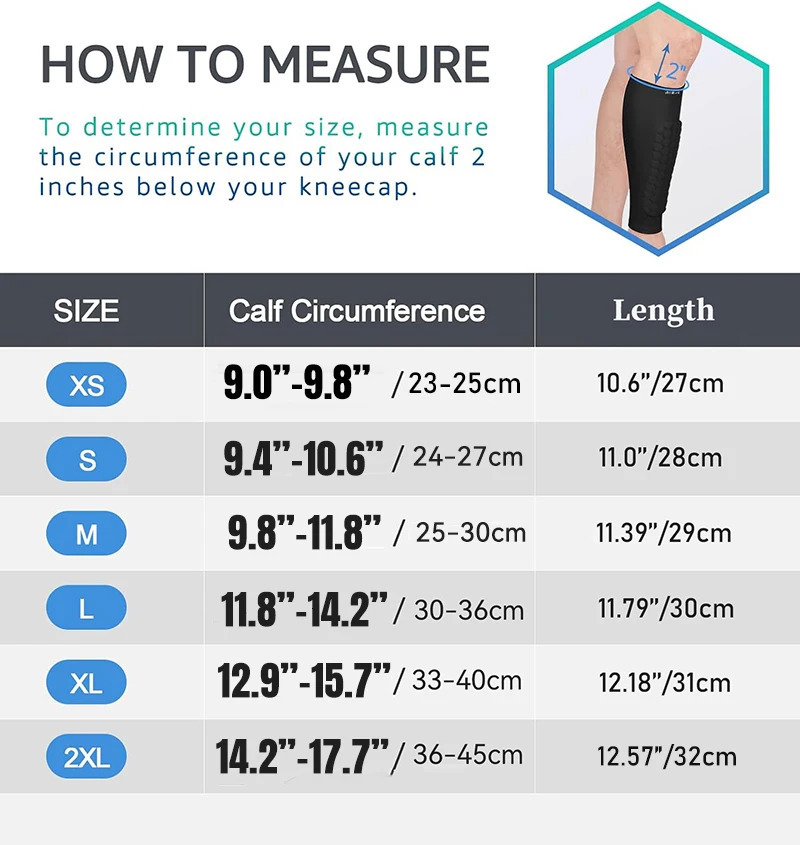 XS-2XL1 Pair Kids Teen Soccer Shin Pads Anti-collision Compression Football Leg Calf Sleeves Socks Gym Basketball Leg Warmers 260508