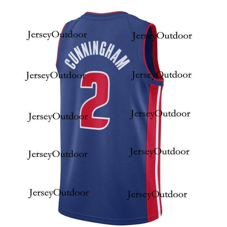 Cade Cunningham Jerseys Basketball Jersey Ausar Thompson Jalen Duren Isaiah Stewart Tobias Harris Kevin Huerter Ronald Holland Caris LeVert Custom