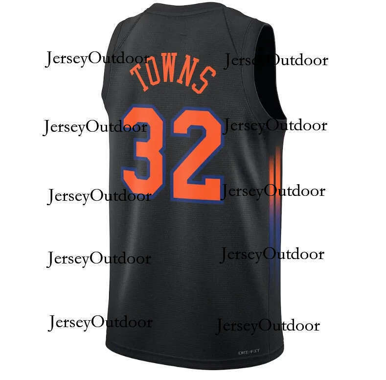 Stitched Jalen Brunson Knick Basketball Jersey Karl Anthony Towns Men Kids Youth Josh Hart City Wear Embroidery