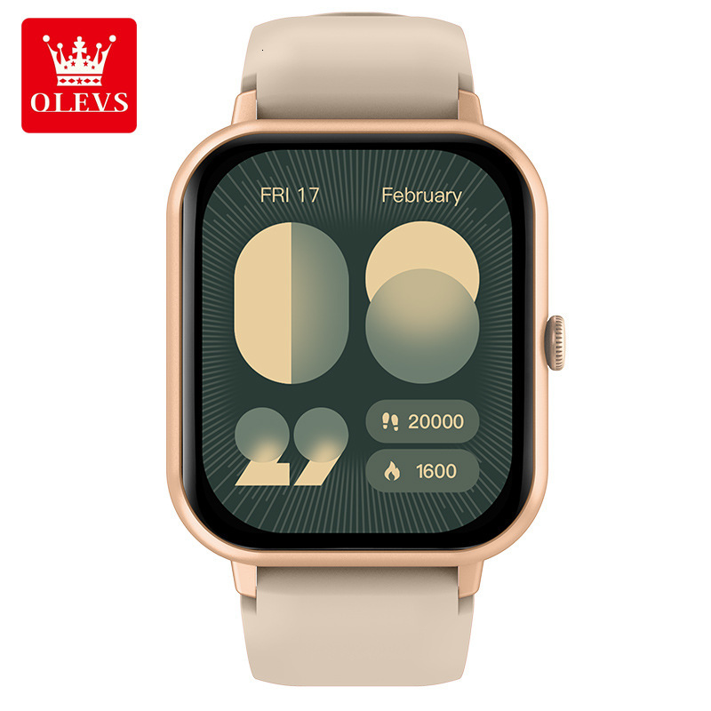 OLEVS Designer Smart Watch HD Touch Screen Bluetooth Call Multi Sport Modes Fitness Tracker Heart Rate Monitor Waterproof Smartwatch for Android iOS D