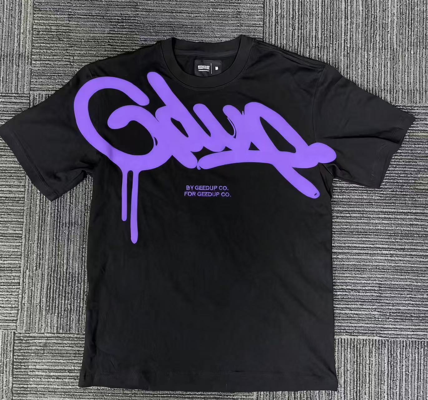 GEEDUP Printed Men T shirt Short Sleeved Letters Cotton Breath Shirts Summer Wear Unique And Elegant Clothing Tee Tops