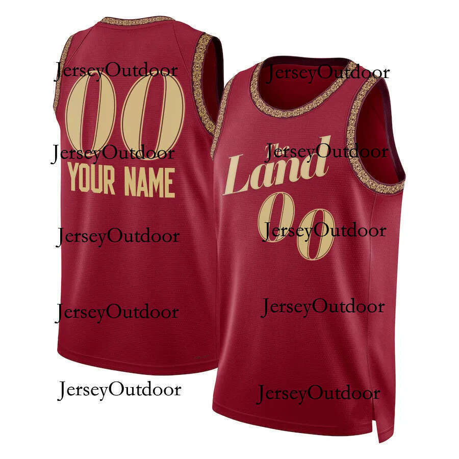 Harden Cavs CLE Cavalier Basketball Jerseys Donovan Mitchell Evan Mobley Keon Ellis Max Strus Jarrett Allen Dennis Schroder James City Custom Jersey