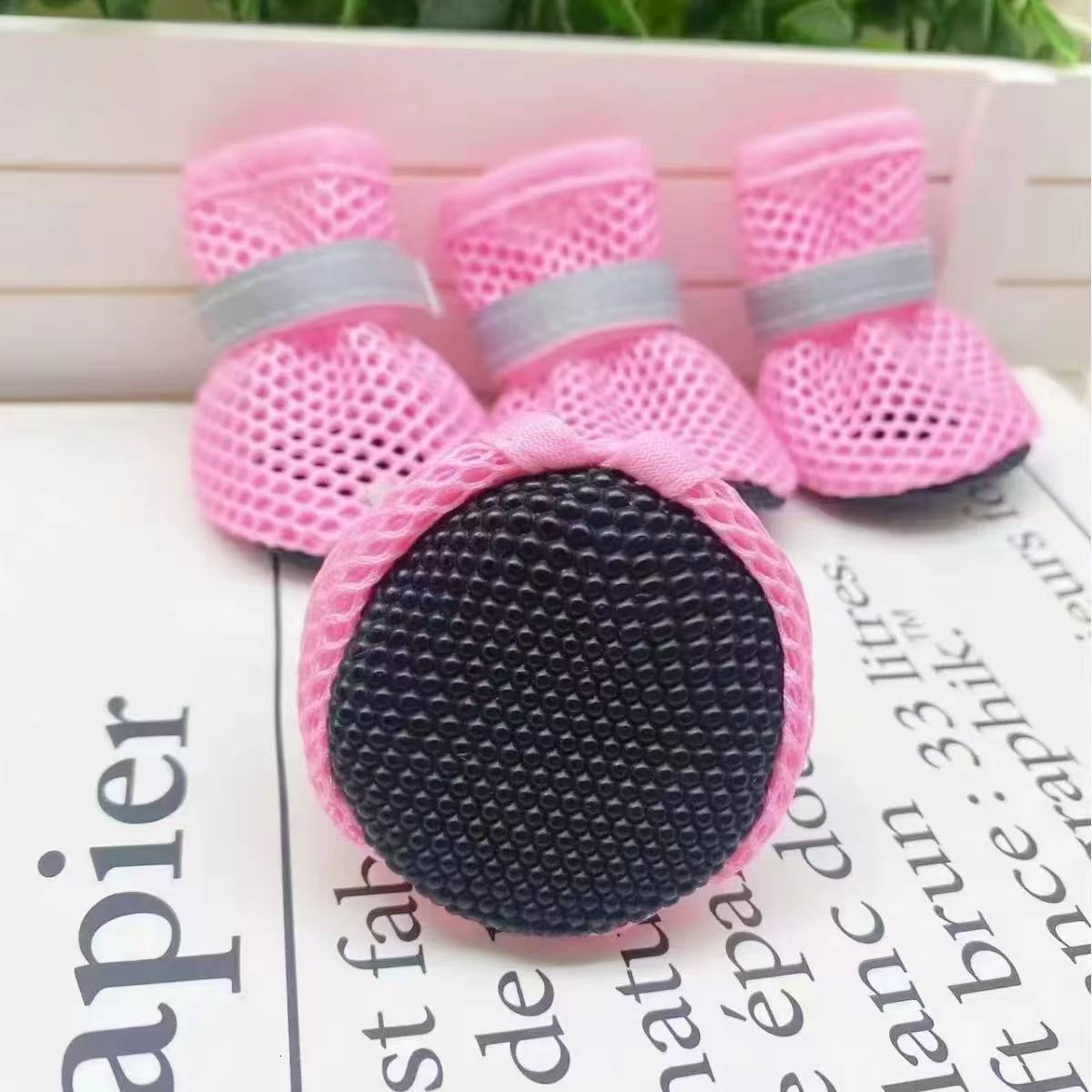 Dog Shoes Summer Pet Shoes For Small Dogs Cats Outdoor Walking Soft Sole Puppy Sandals Reflective Breathable Yorkshire 250714