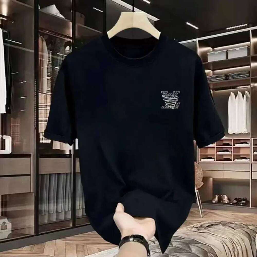 100% cotton luxury brand letter-print short-sleeved T-shirt, high-quality men's clothing, streetwear 26Y0509