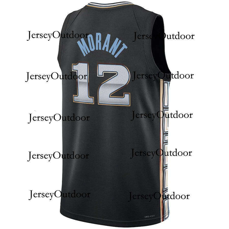 Stitched Ja Morant Jersey Basketball Jerseys Retro City adult children vest Men Youth Kids