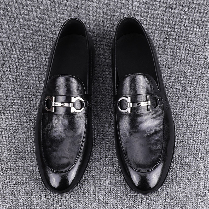 new Free shipping luxury Dress Shoes 2026 Fashionable new leather shoes comfortable to step on loafers casual shoes