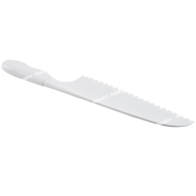 Plastic Kids Fruit Knife Kitchen Lettuce Salad Serrated Cutter DIY Cake Knifes 28.5*5CM