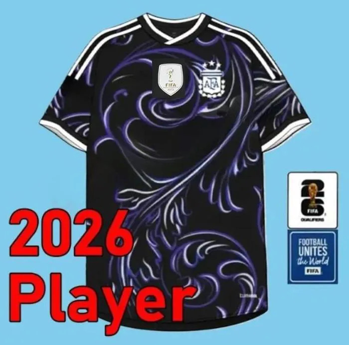 Argentinas Jersey 2026 World Cup Soccer Jerseys Long Sleeves 26 27 GARNACHO DE PAUL Maillot Retro Football Shirts Tops Men Kit Kids Goalkeeper Trainin