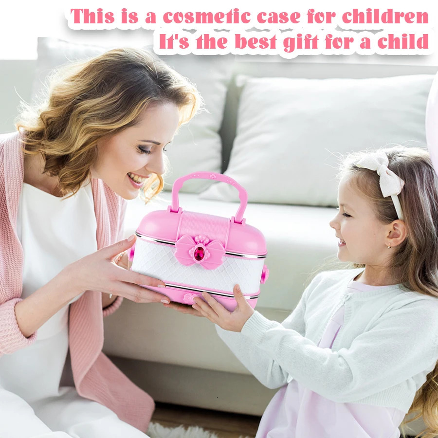Kids Washable Makeup Girl Toys - Kids Makeup Kit for Girl Make Up Set Little Girls Makeup Kit for Toddler Kid Children Pr 260507