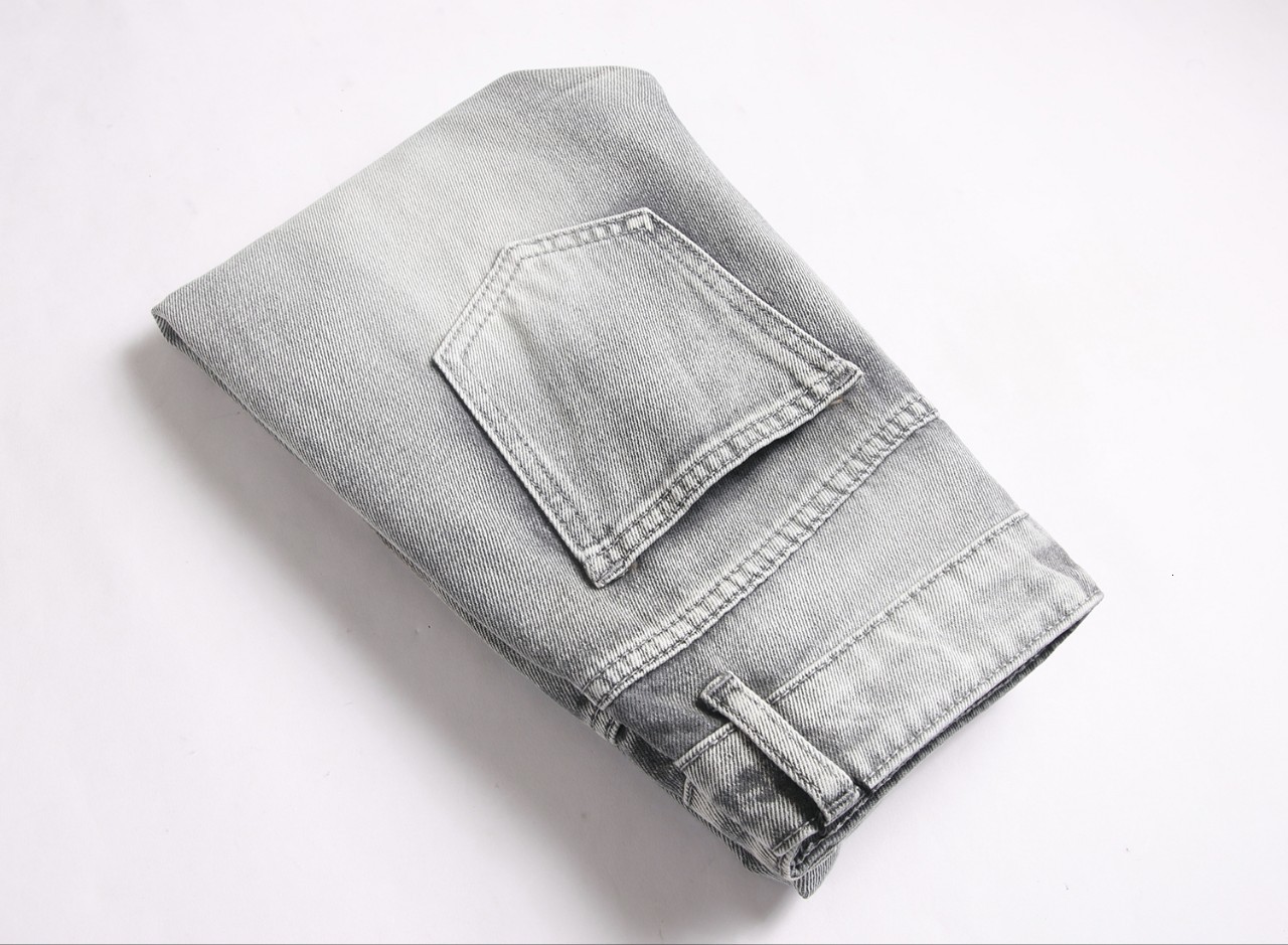 Boys gray ripped straight-leg non-stretch denim pants 260427