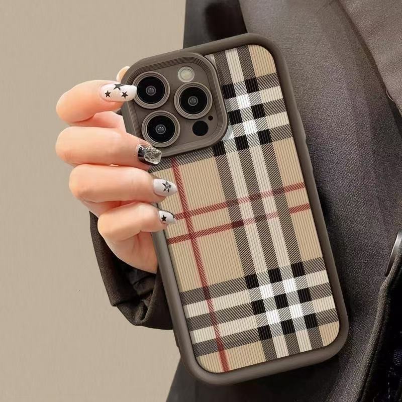 Designer Phone Case Phone Case Aesthetic Cute Silicone Matte Finish for Iphone 15 Pro Max Shock Absorption Glossy Pastel Eco Friendly Skin Friendly Wa