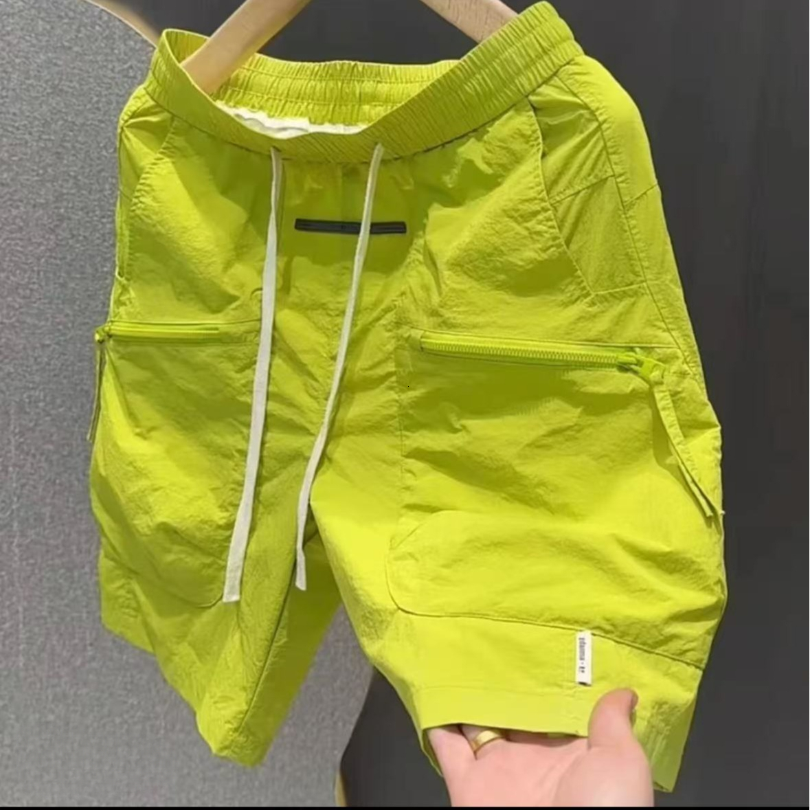 Summer work for men with pockets new loose-fitting Japanese-style quick-dry straight-leg sports casual shorts daily outfit