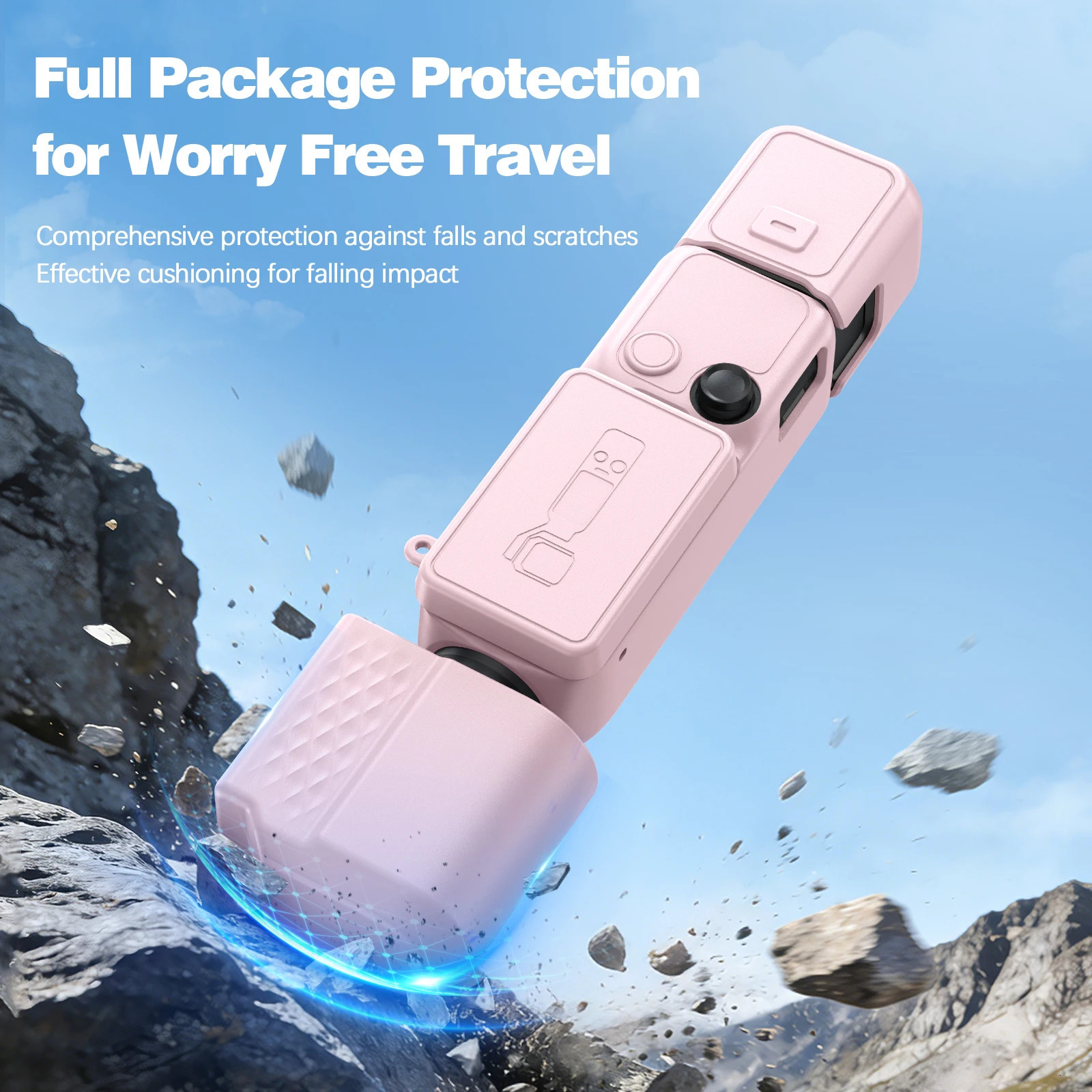 Silicone Case for DJI OSMO Pocket 4 AntiScratch Protective Cover Screen Lens Cap Protector Pocket4 Fixed Base Accessories 260506 - view 4