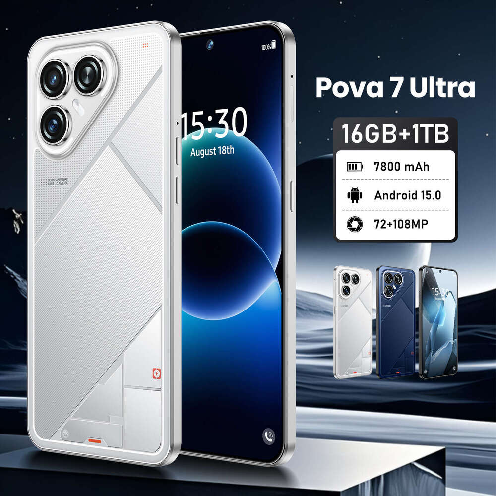 New Cross Border Pova Ultra Mobile Phone 7 3 Inches 16+1T Android Smartphone Available From The Source Manufacturer Technology