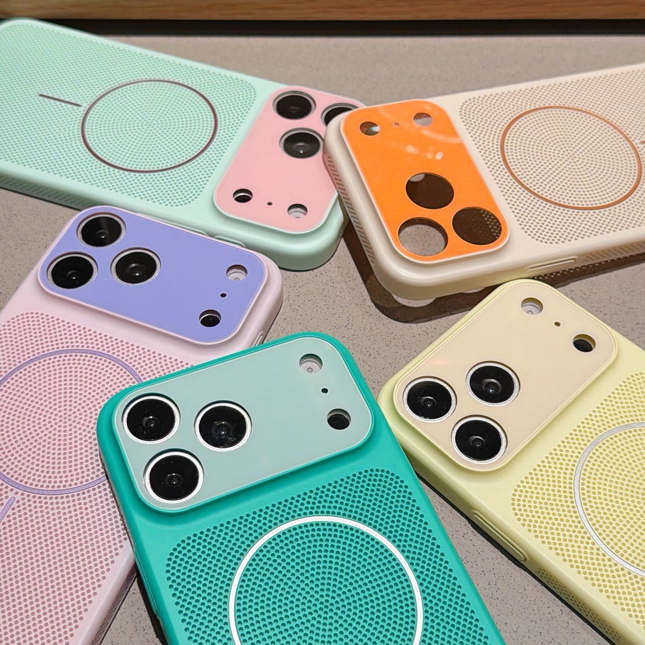 Phone Case Designer Phone Case Trendy Aesthetic Soft TPU Matte Finish for Iphone 17 Pro Max Heavy Duty Reinforced Corners Glossy Neon Washable Eco Fri