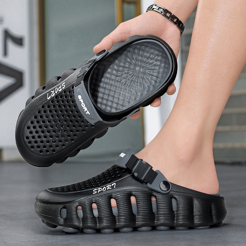 Unisex Summer Clogs Soft Cloud Sole Breathable Height Increasing Outdoor Slippers